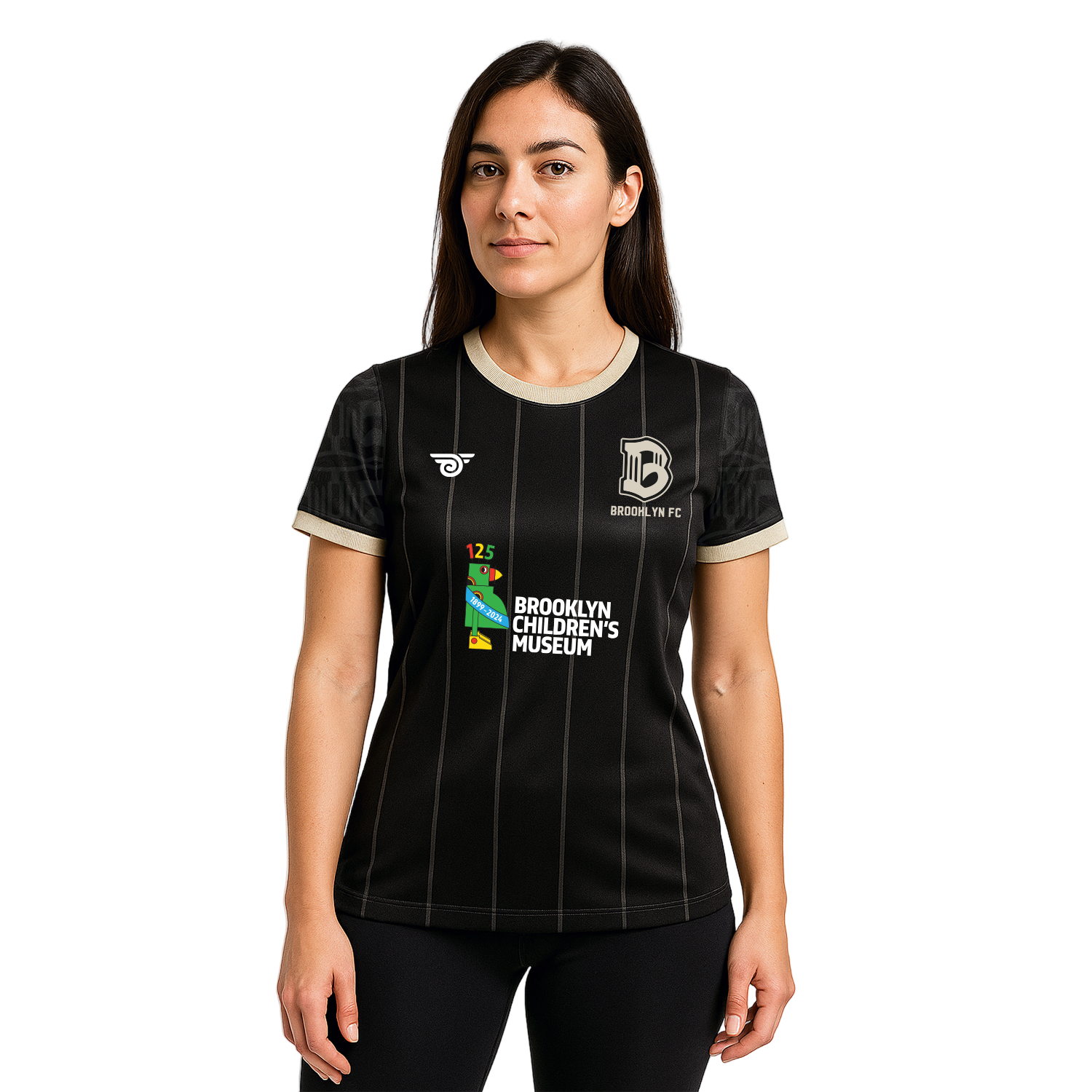 Brooklyn FC Official Brooklyn Children's Museum Home Jersey - Women's - Front View 3