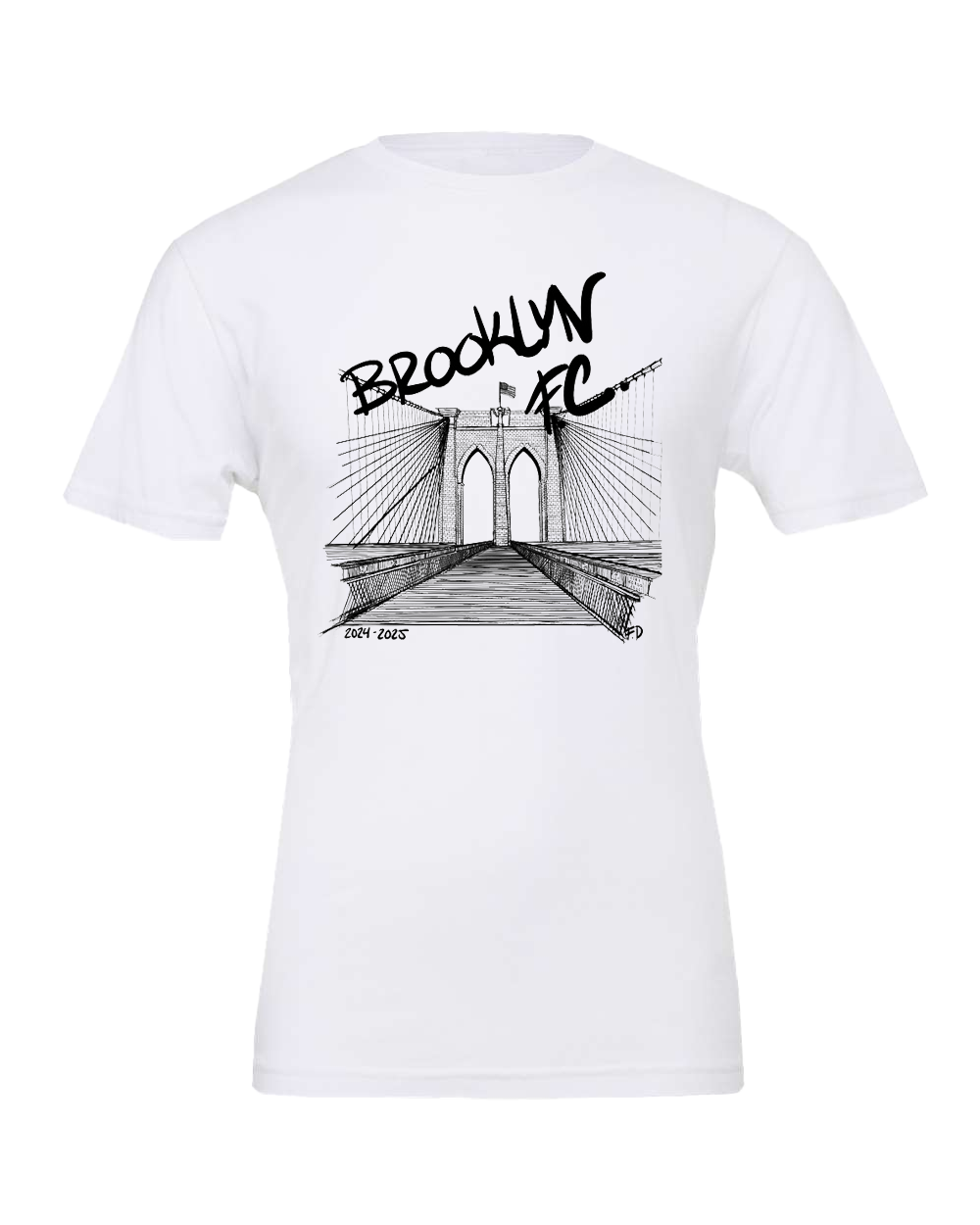 Frank Di Blasi Benefit T-Shirt - White - designed by Mackenzie Pluck. Front 