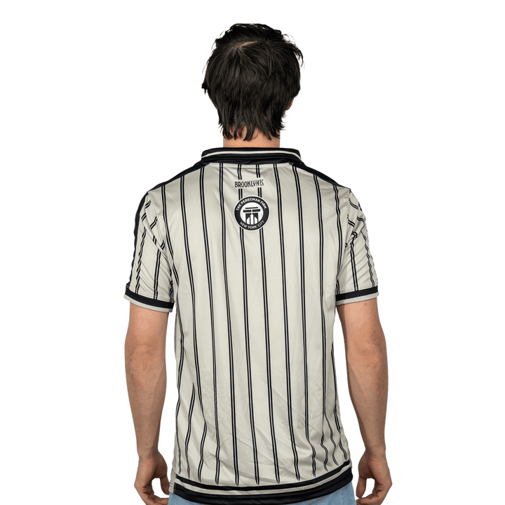 Brooklyn FC Men's Away Jersey featuring official crest, lightweight, moisture-wicking fabric, and breathable design for performance and comfort. Image 4.