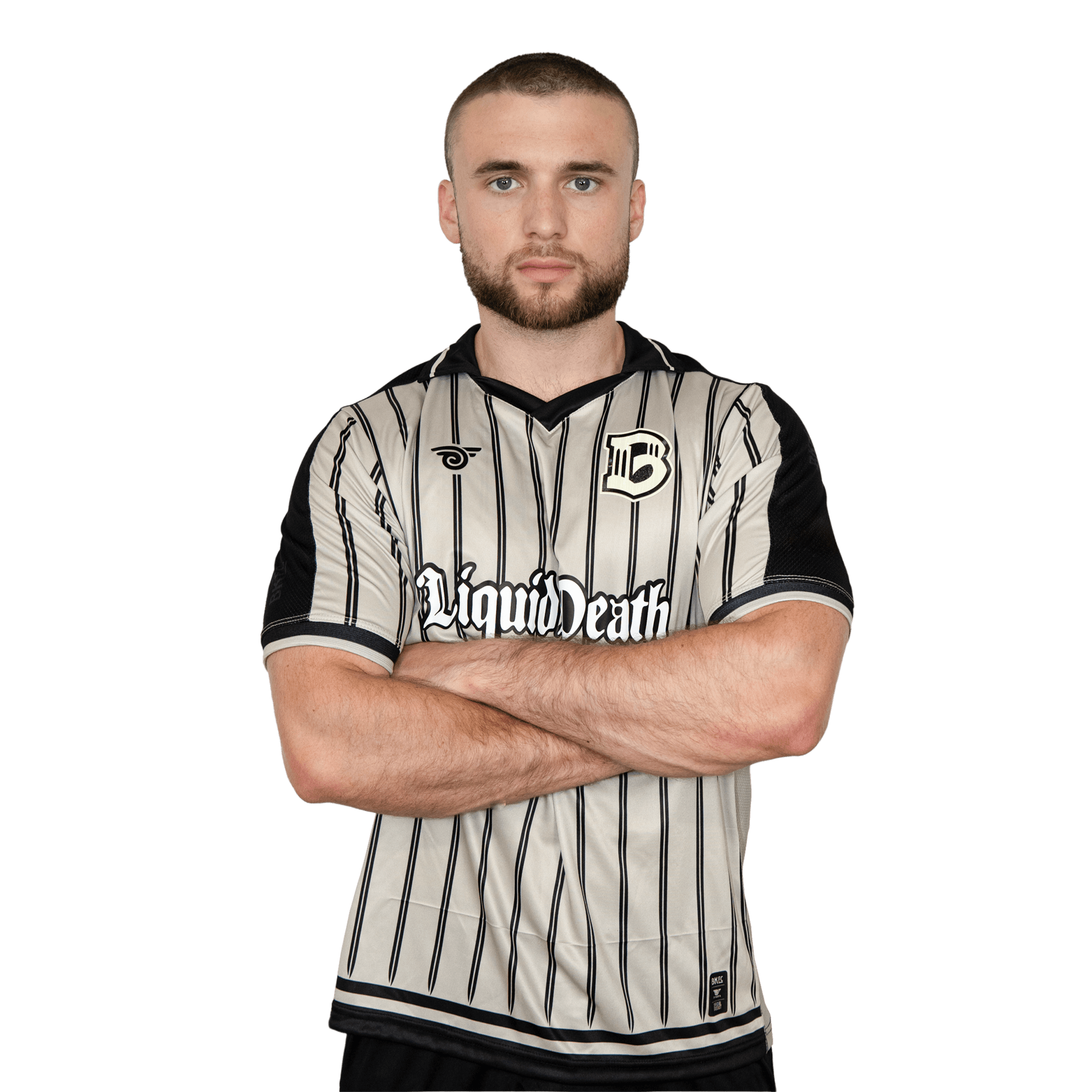 Brooklyn FC Men's Away Jersey featuring official crest, lightweight, moisture-wicking fabric, and breathable design for performance and comfort. Image 1.
