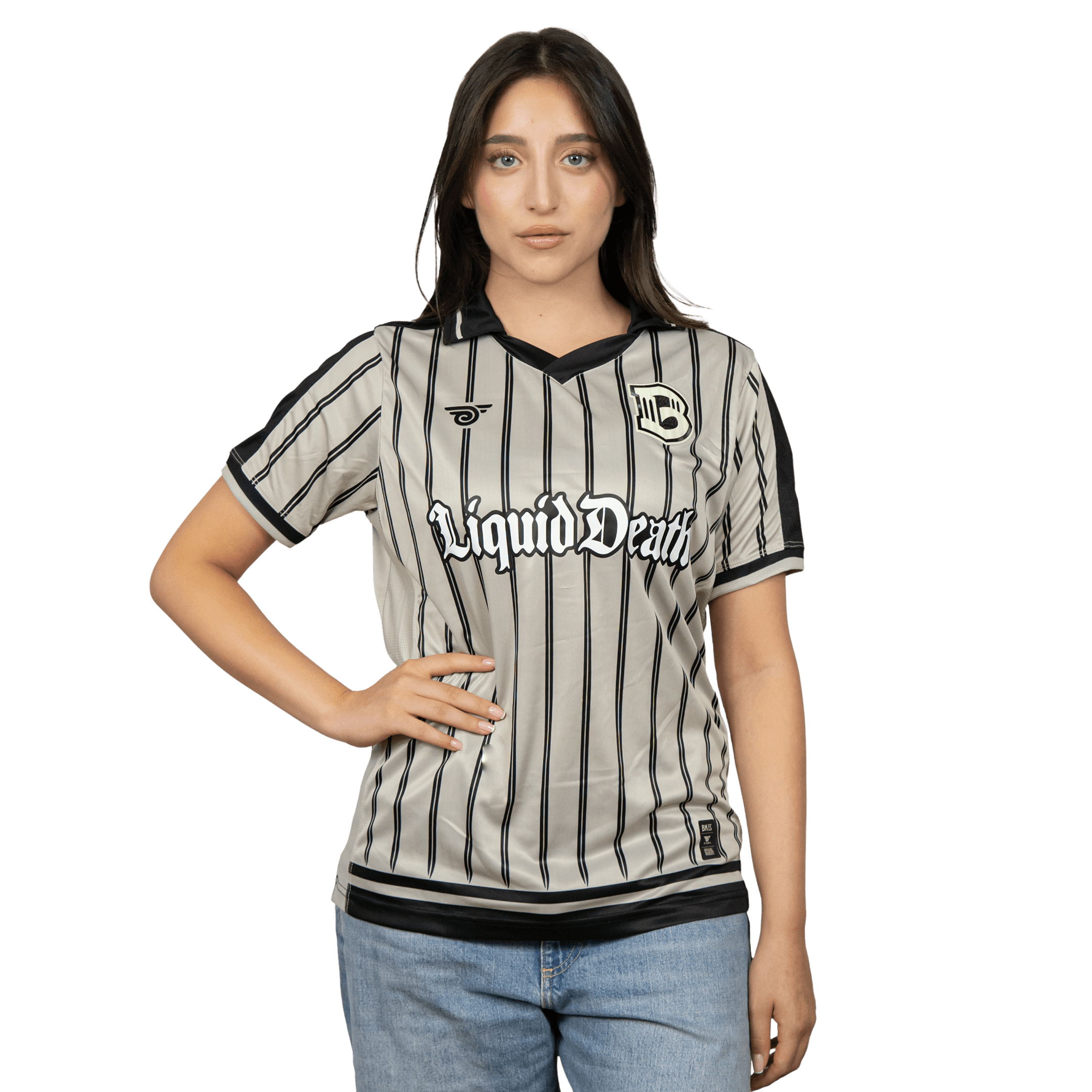 Brooklyn FC Women's Away Jersey featuring breathable, moisture-wicking fabric and official team crest for a comfortable, stylish fit. Front View.
