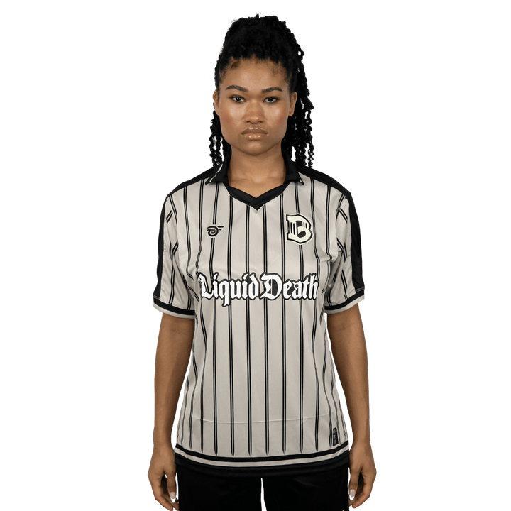 Brooklyn FC Women's Away Jersey featuring breathable, moisture-wicking fabric and official team crest for a comfortable, stylish fit. Front View 2.