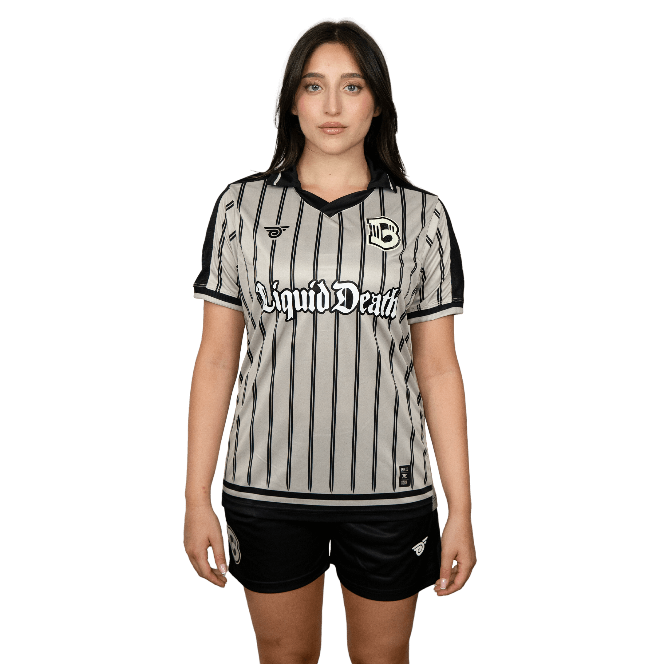 Brooklyn FC Women's Away Jersey featuring breathable, moisture-wicking fabric and official team crest for a comfortable, stylish fit. Front View 3.