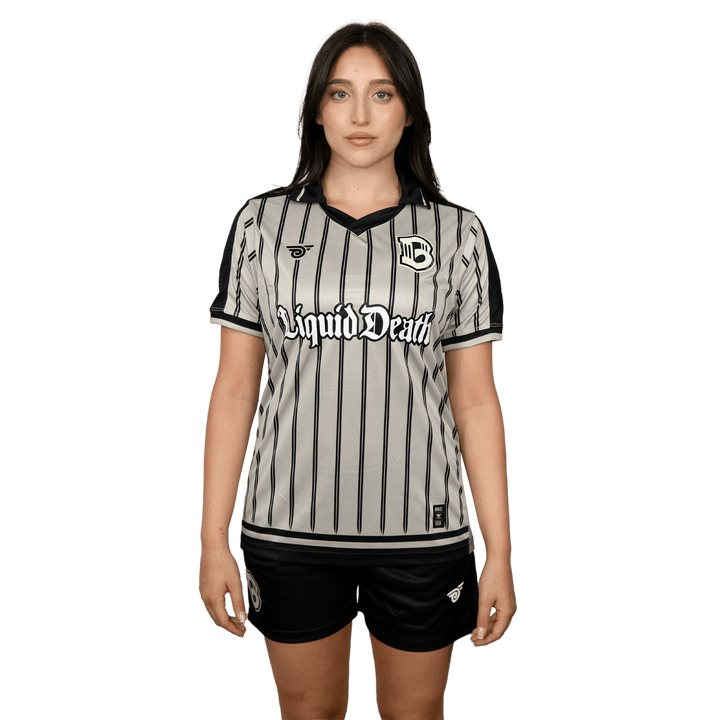 Brooklyn FC Women's Away Jersey featuring breathable, moisture-wicking fabric and official team crest for a comfortable, stylish fit. Front View 3.