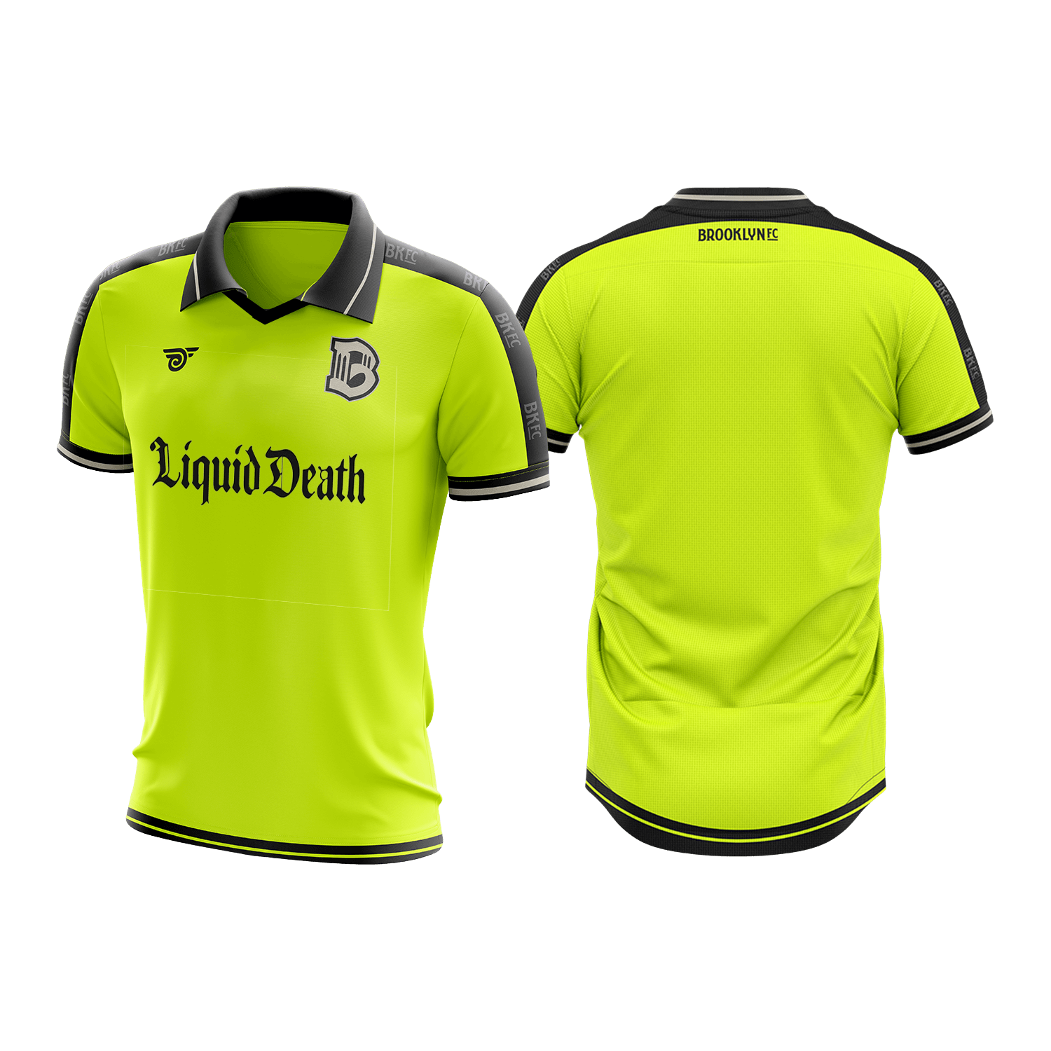 Brooklyn FC Youth Away Goalkeeper Jersey with official team crest, breathable moisture-wicking fabric, and lightweight design for comfort and performance.
