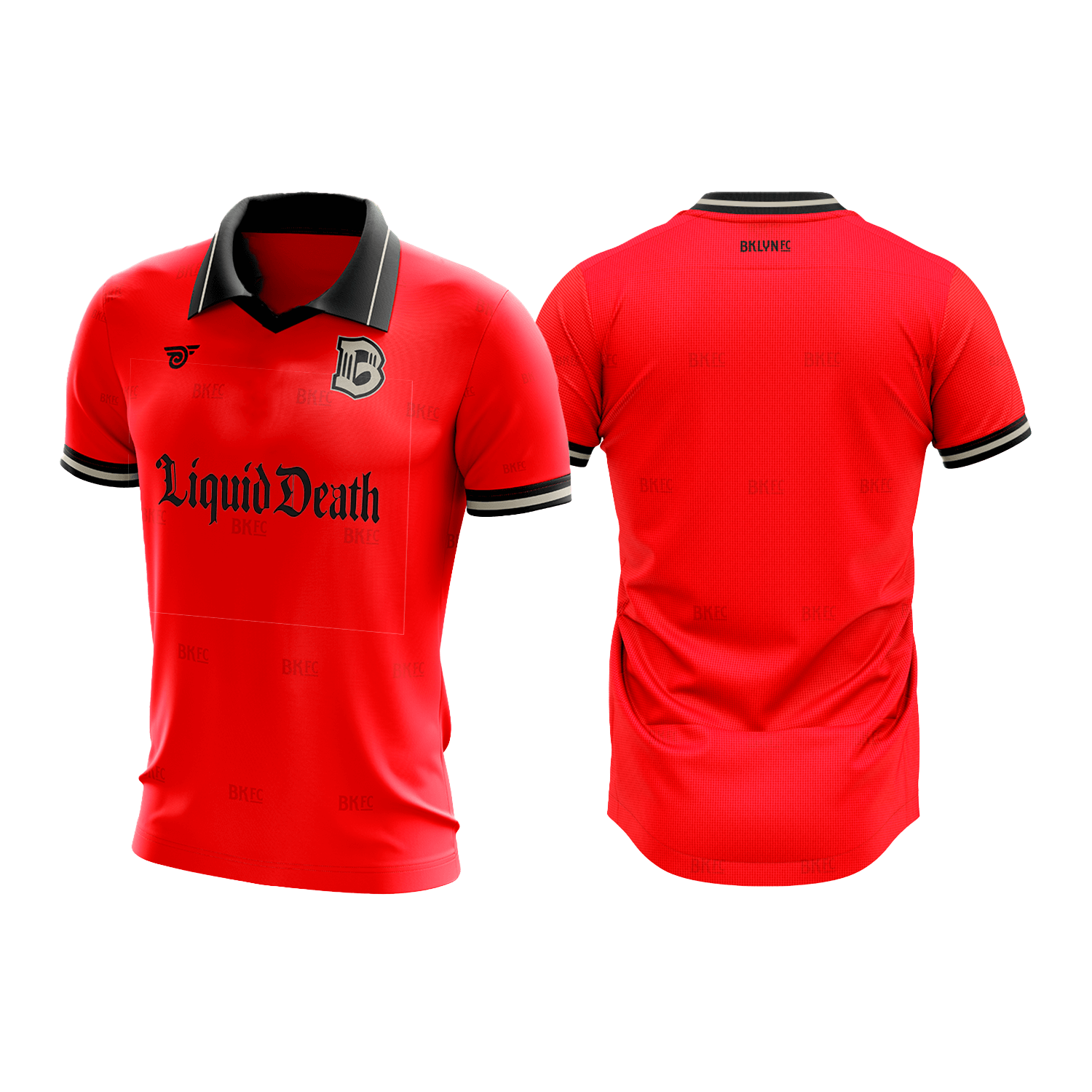 Brooklyn FC Youth Home Goalkeeper Jersey with official team crest, breathable moisture-wicking fabric, and lightweight design for comfort and performance.