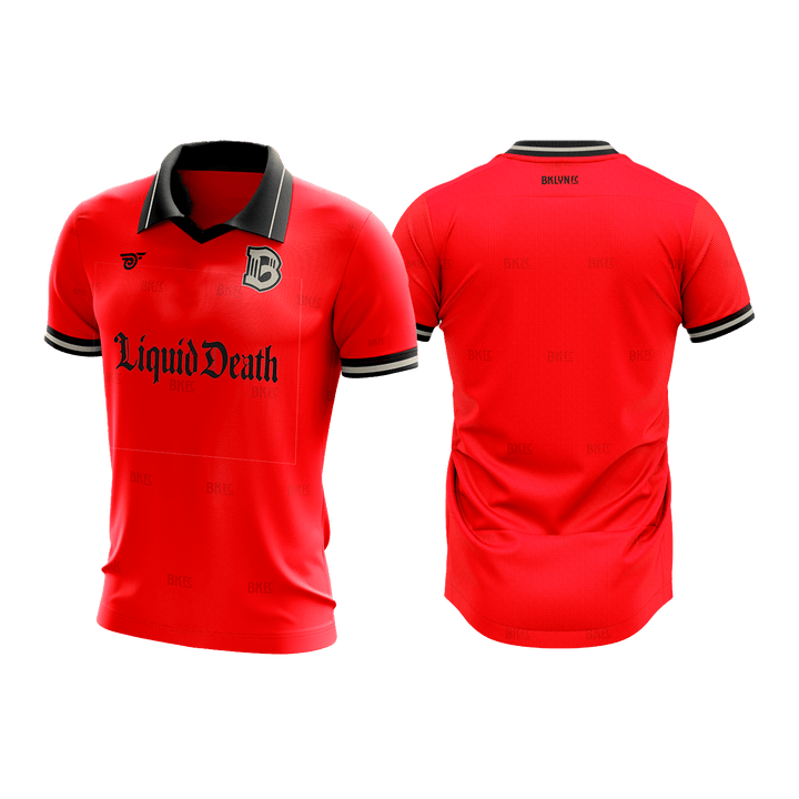 Brooklyn FC Youth Home Goalkeeper Jersey with official team crest, breathable moisture-wicking fabric, and lightweight design for comfort and performance.