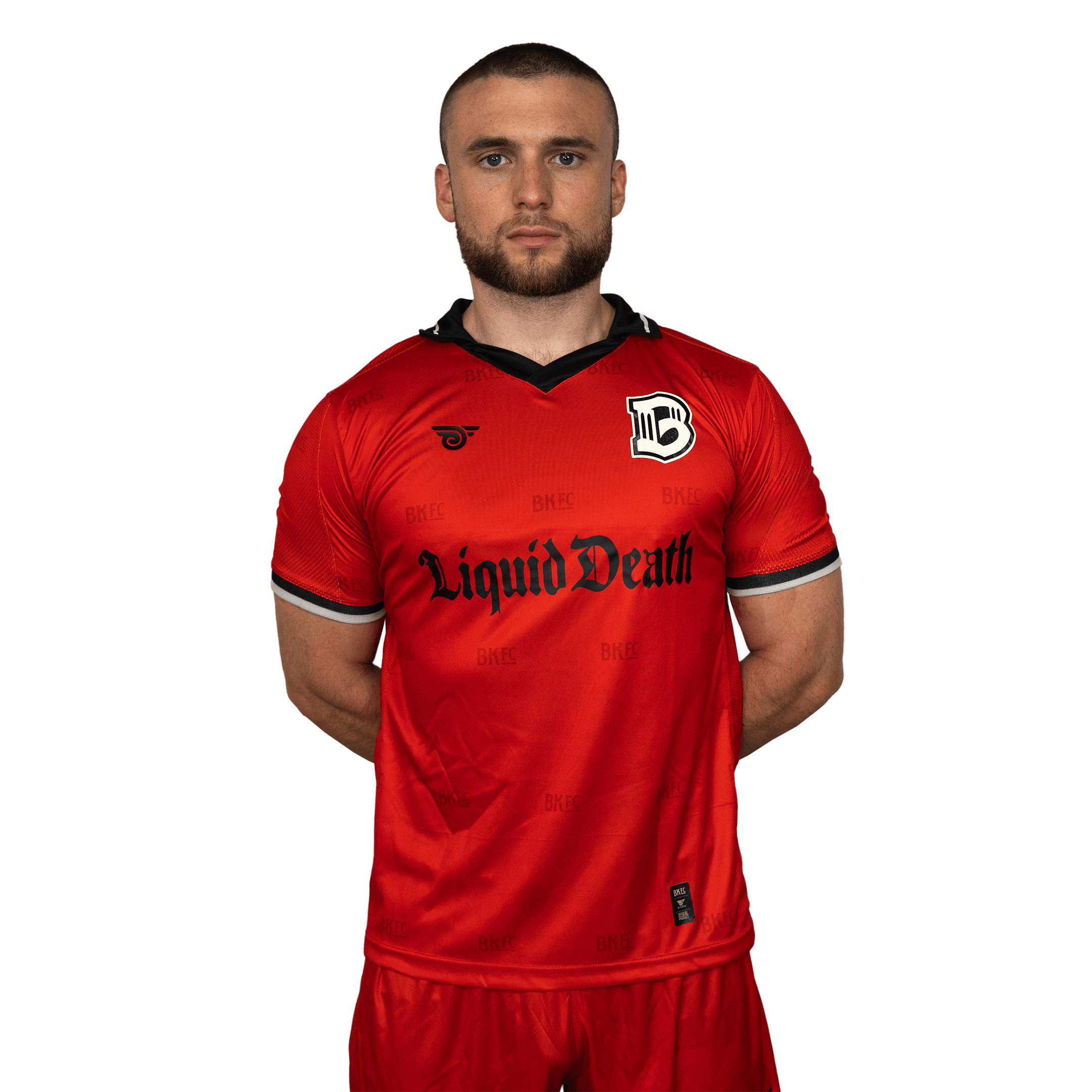Brooklyn FC Men's Home Goalkeeper Jersey with official crest, sponsor branding, and breathable, moisture-wicking fabric for optimal performance. Front View 2.