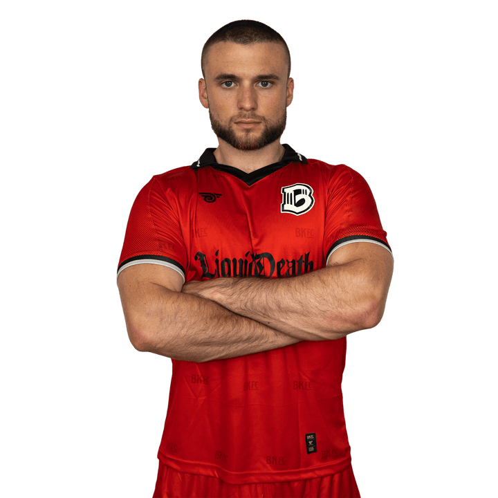 Brooklyn FC Men's Home Goalkeeper Jersey with official crest, sponsor branding, and breathable, moisture-wicking fabric for optimal performance. Front View.