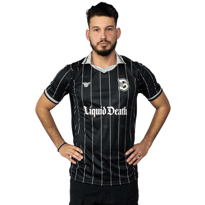 Shop the Brooklyn FC Home Jersey for men. Featuring breathable, moisture-wicking fabric, official team crest, and sponsor branding for authentic match-day style. Front View 2.