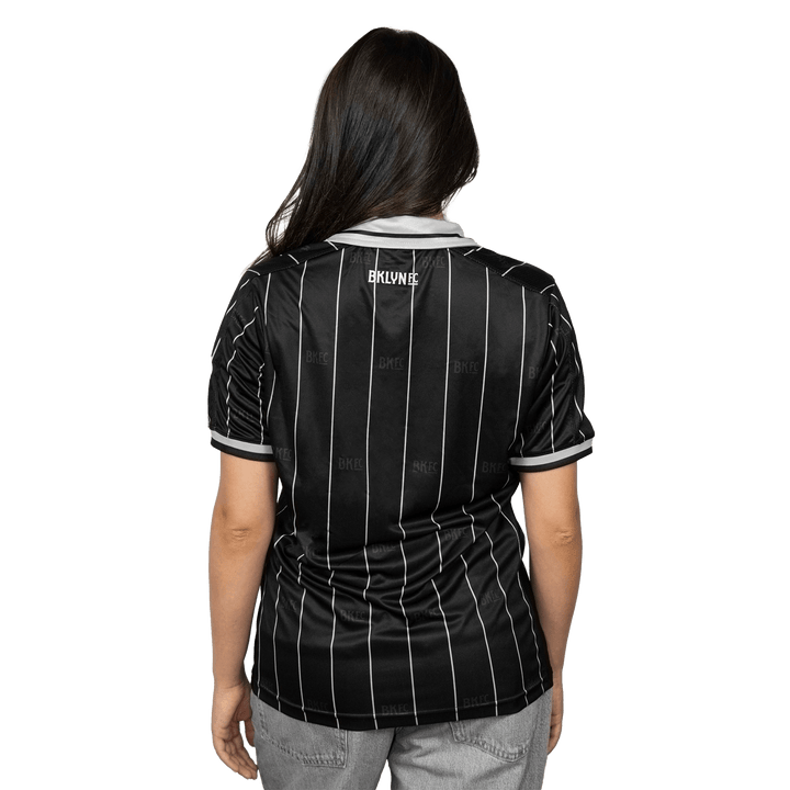 Brooklyn FC Women's Home Jersey featuring breathable, moisture-wicking fabric and official team crest for a comfortable, stylish fit. Back View.