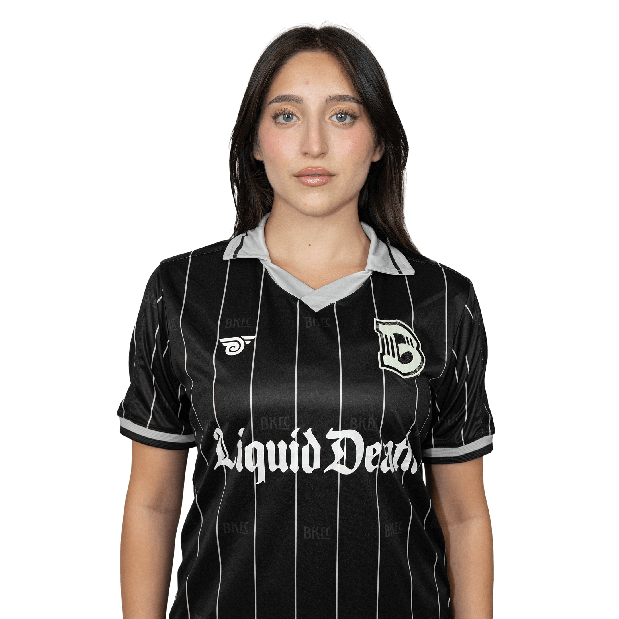 Brooklyn FC Women's Home Jersey featuring breathable, moisture-wicking fabric and official team crest for a comfortable, stylish fit. Front View 3.