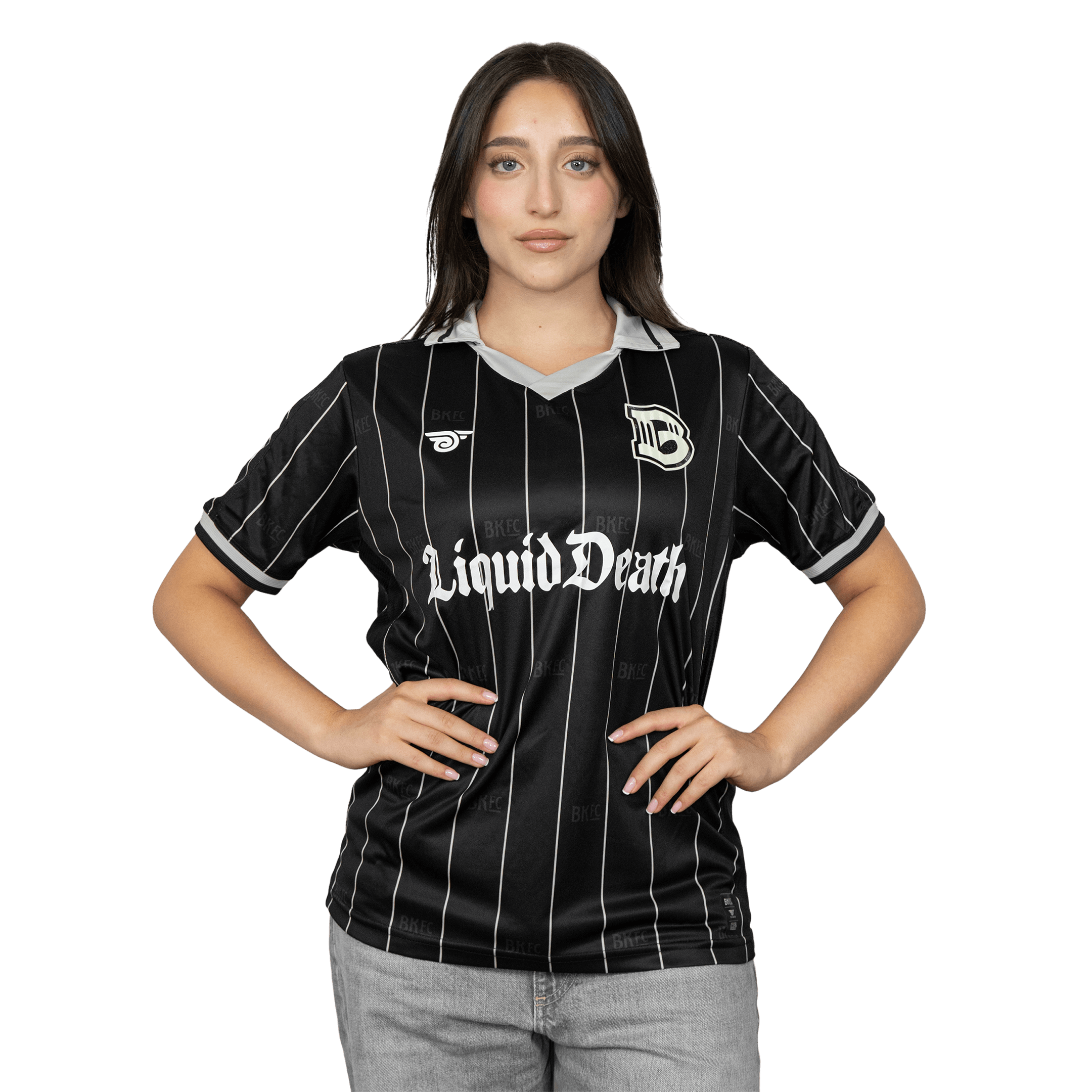 Brooklyn FC Women's Home Jersey featuring breathable, moisture-wicking fabric and official team crest for a comfortable, stylish fit. Front View.