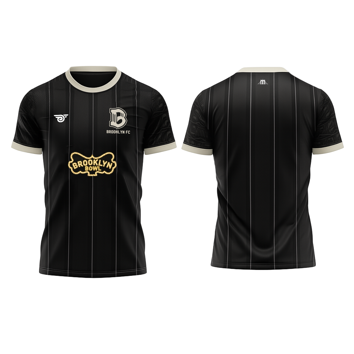 Brooklyn FC Official Brooklyn Bowl Home Jersey - Men's - Front & Back View