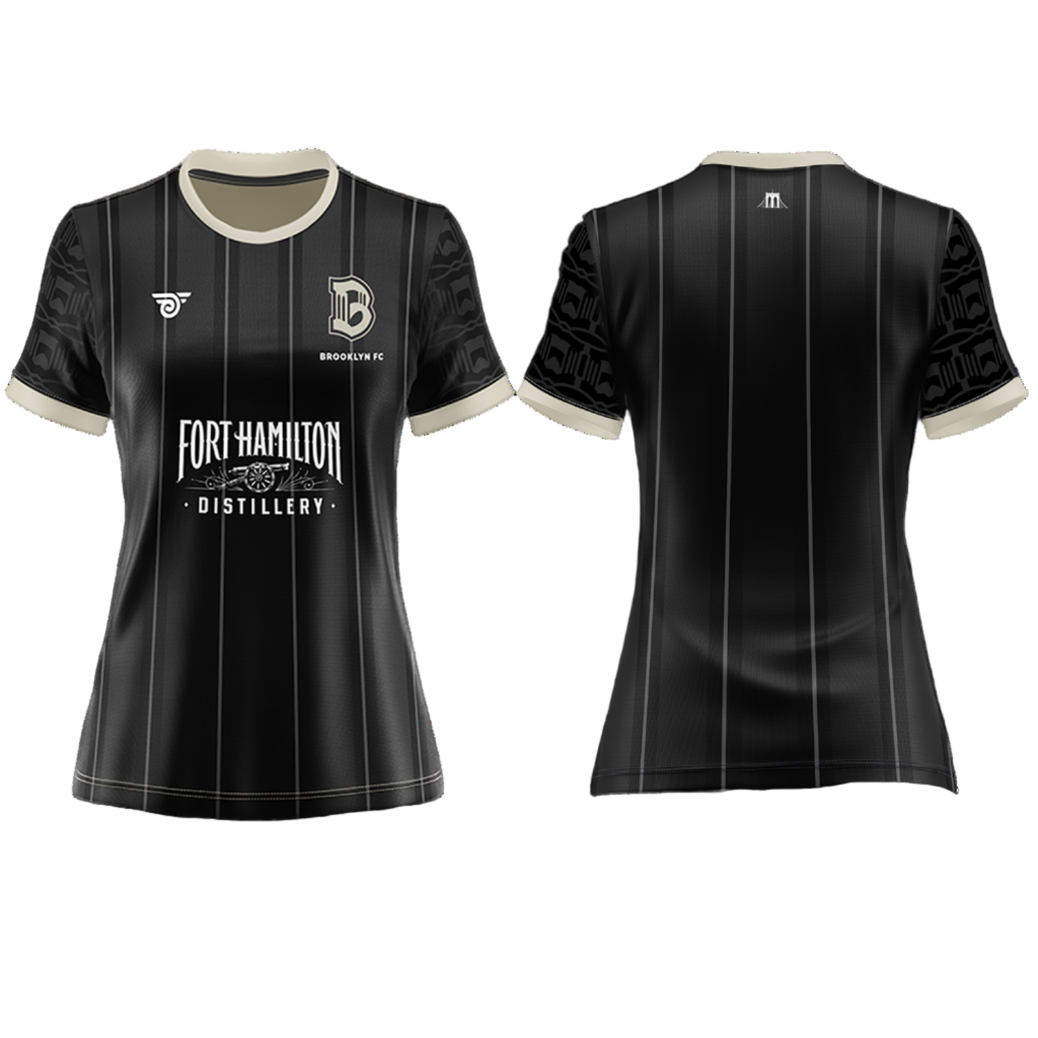 Brooklyn FC Official Fort Hamilton Distillery Jersey - Women's - Front & Back