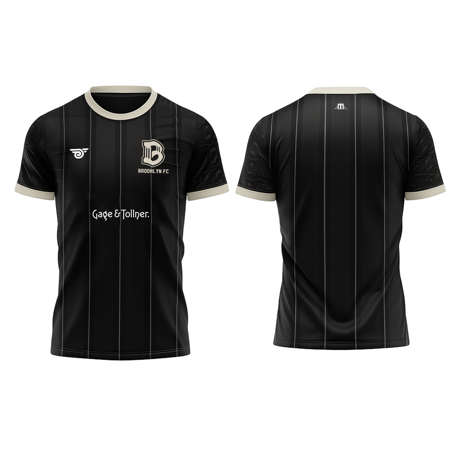 Brooklyn FC Official Gage & Tollner Home Jersey - Youth - Front & Back View