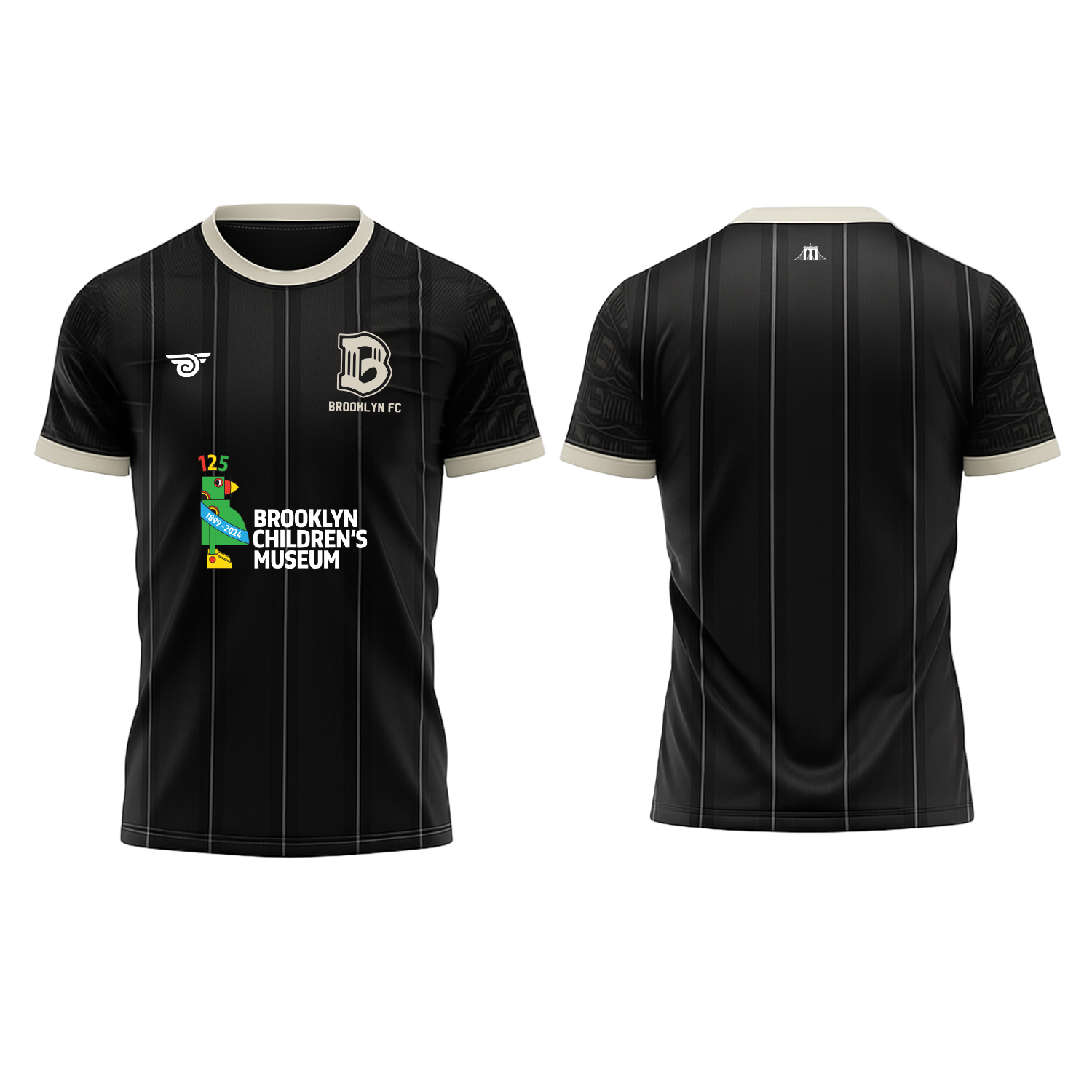 Brooklyn FC Official Brooklyn Children's Museum Home Jersey - Youth - Front & Back View
