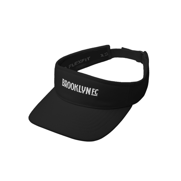 Brook Nylon Visor Hat （BLACK） Brooklyn FC Visor | Brooklyn FC