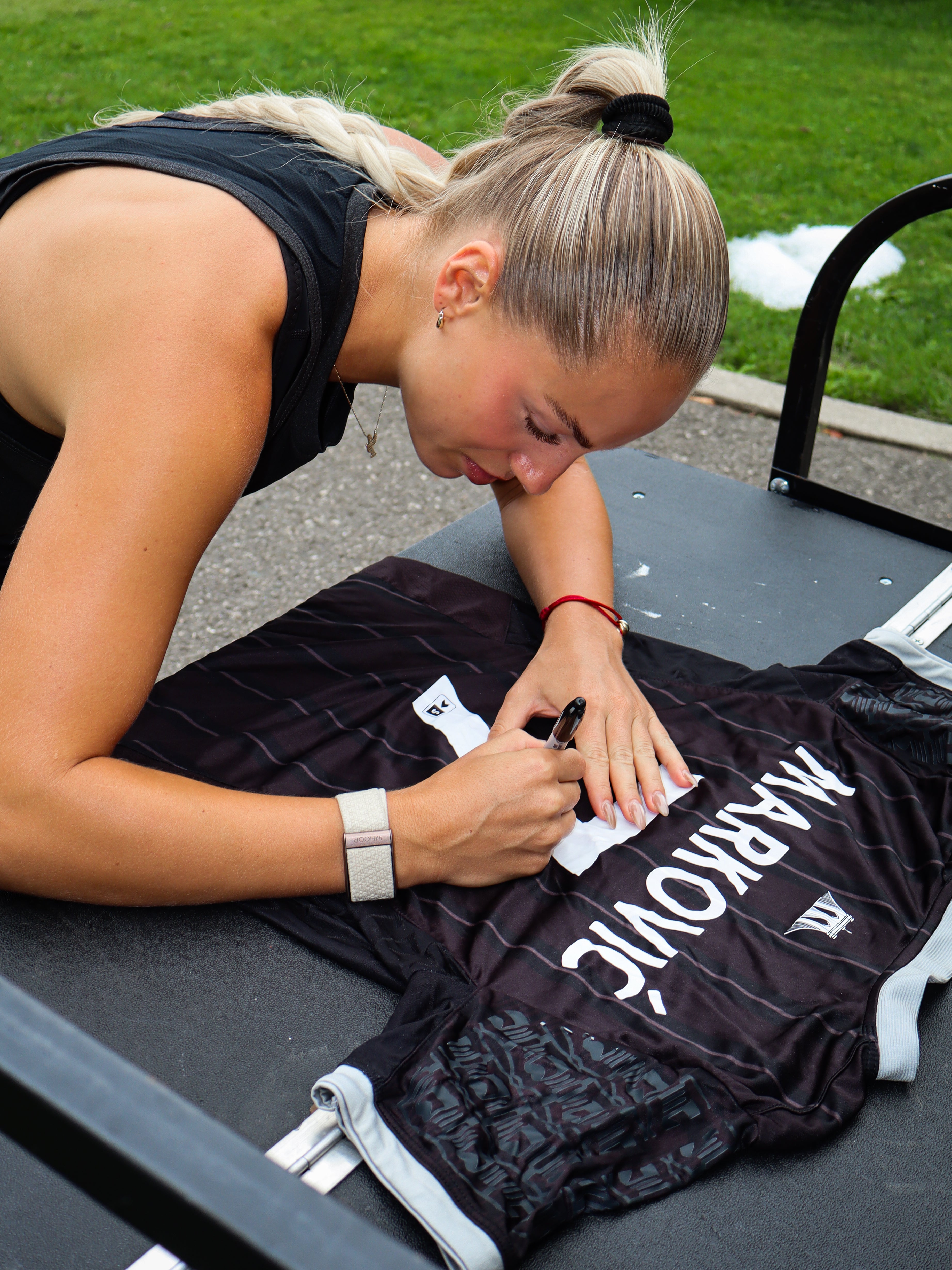 Ana Markovic Signed Jersey - Ana signing 2