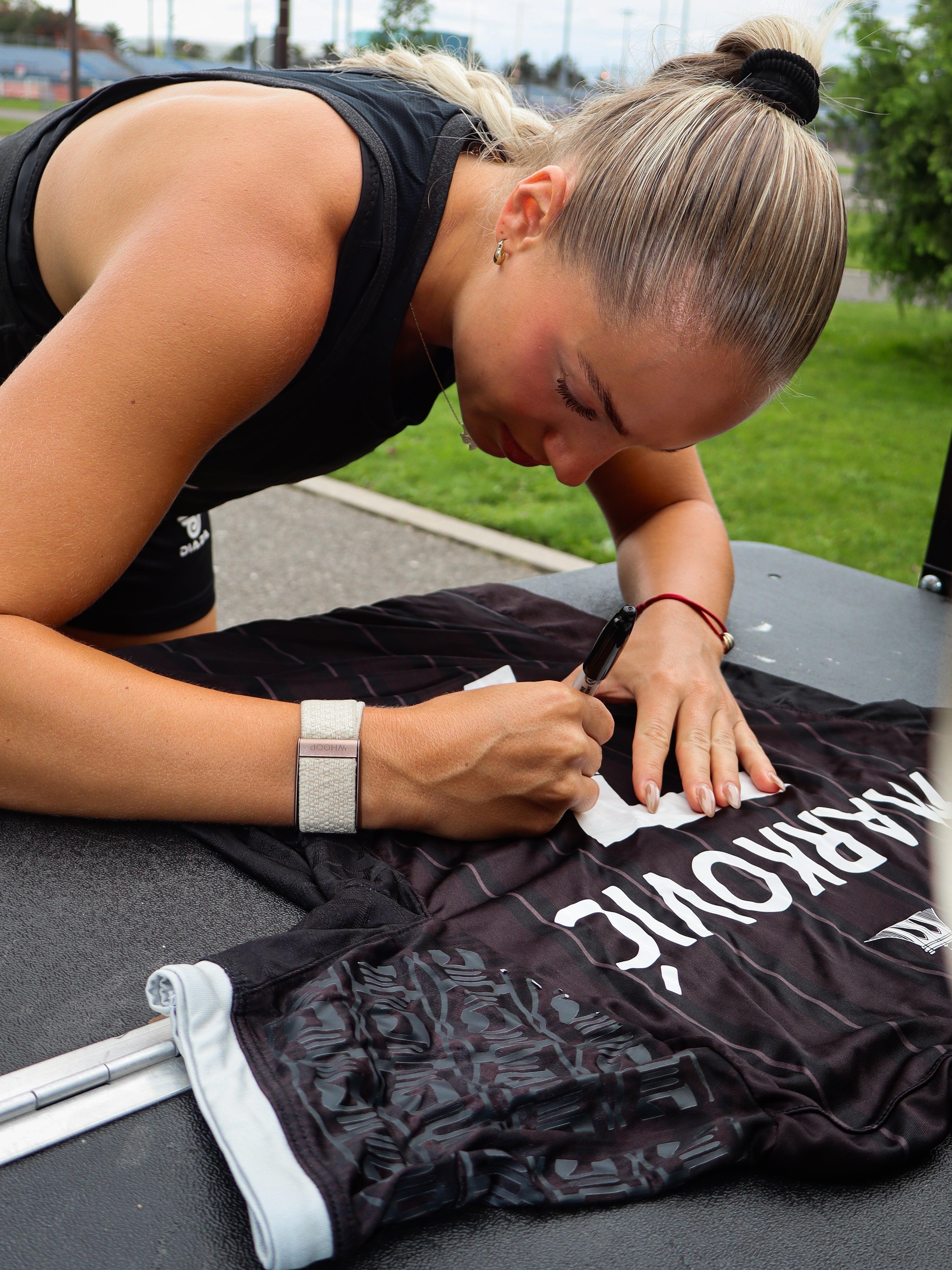 Ana Markovic Signed Jersey - Ana signing 1