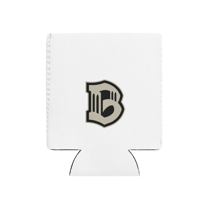 Brooklyn FC Logo Can Koozie with white neoprene and bold club logo on back.